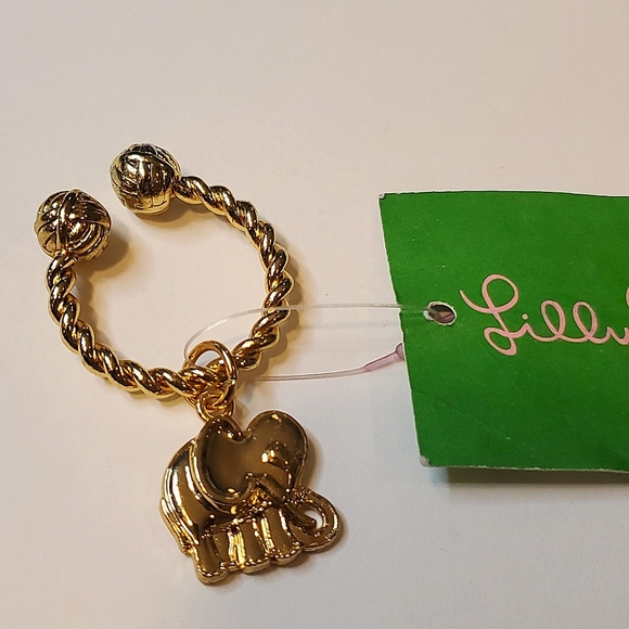 Lilly Pulitzer Accessories - 5 for $25! Lilly Pulitzer Gold Tone Elephant Key Ring